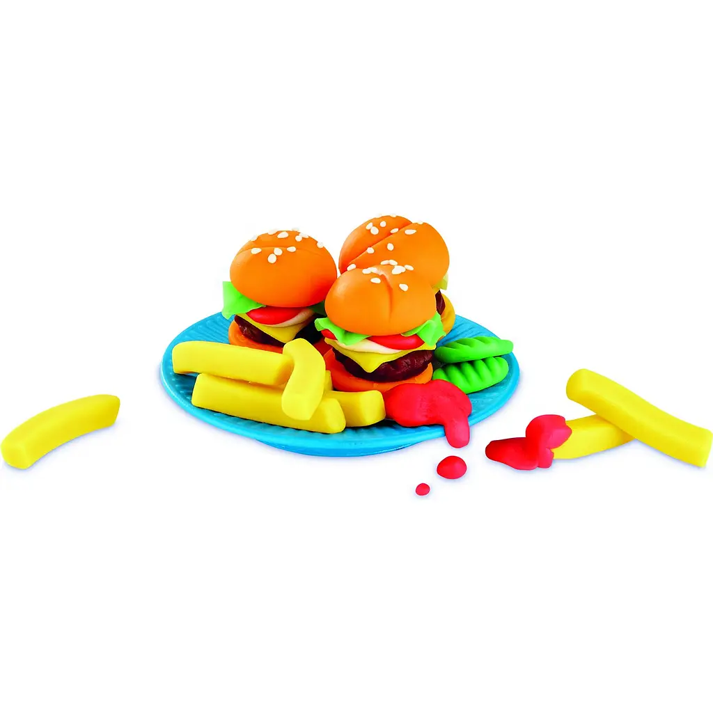 Набор для творчества с пластилином Hasbro Play-Doh Kitchen Creations Burger and Fries Set (E5112_E5472) - фото 5
