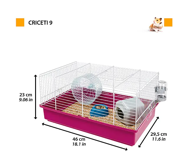 Клітка для хом'яків Ferplast Criceti 9 фіолетова 46х29.5х23 см 57009411 - фото 2