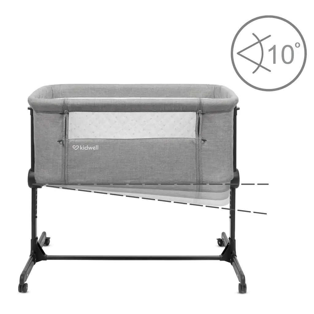 Приставная кроватка Kidwell Snuzzy Light Grey - фото 2