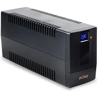 Джерело безперебійного живлення NJOY Horus Plus 600 (PWUP-LI060H1-AZ01B) Lin.int., AVR, 2 x евро, USB, LCD, пластик - фото 3
