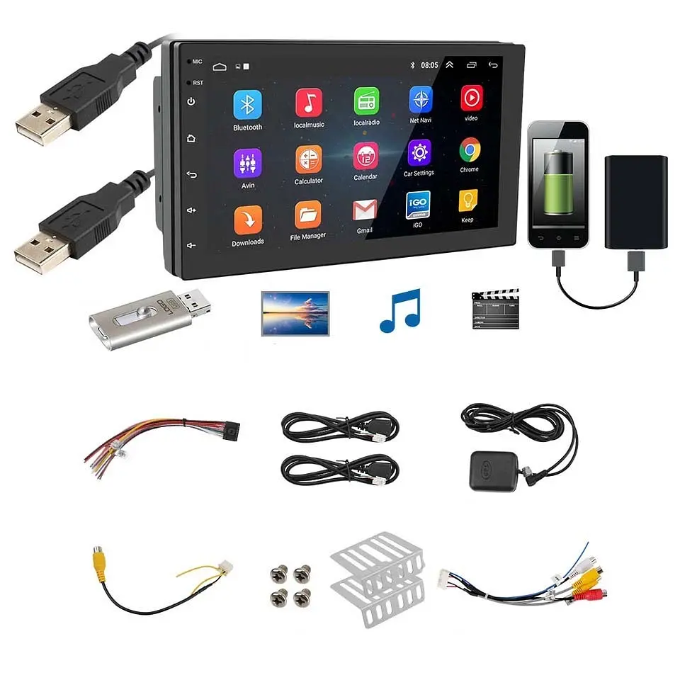 Японська Android 2-din магнітола в авто з GPS, WI-Fi, Bluetooth - фото 5