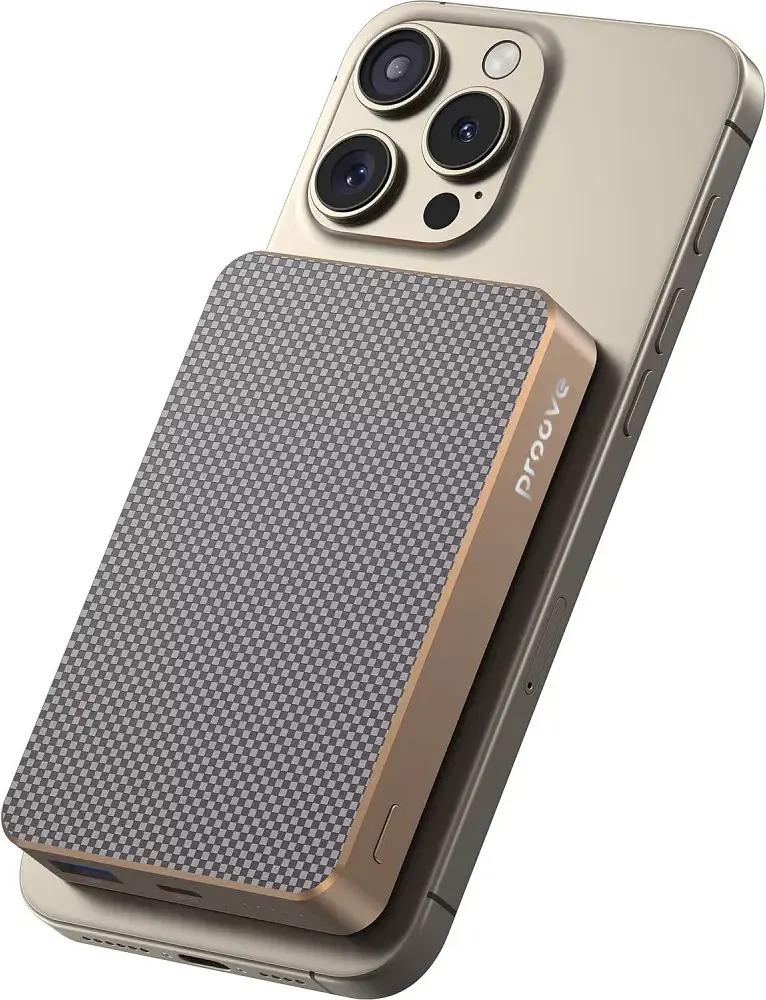 Портативний акумулятор Proove Carbon Slim Magnetic 22.5W 10000mAh sunflare (PBCS22110050) - фото 4