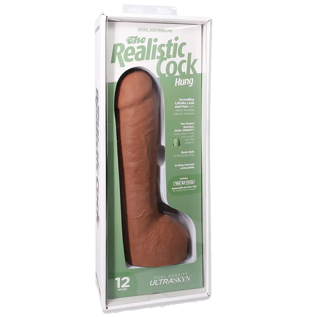 Фалоімітатор Doc Johnson The Realistic Cock ULTRASKYN 12 Inch Hung, 31.8 см - фото 8