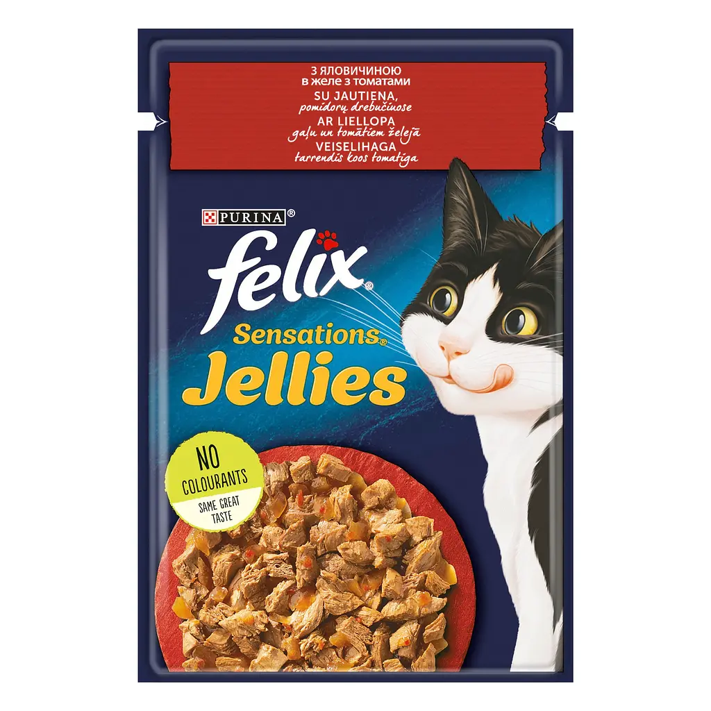 Набір вологого корму для котів Felix Sensations Мікс 1.02 кг (85 г x 12 шт.) - фото 4