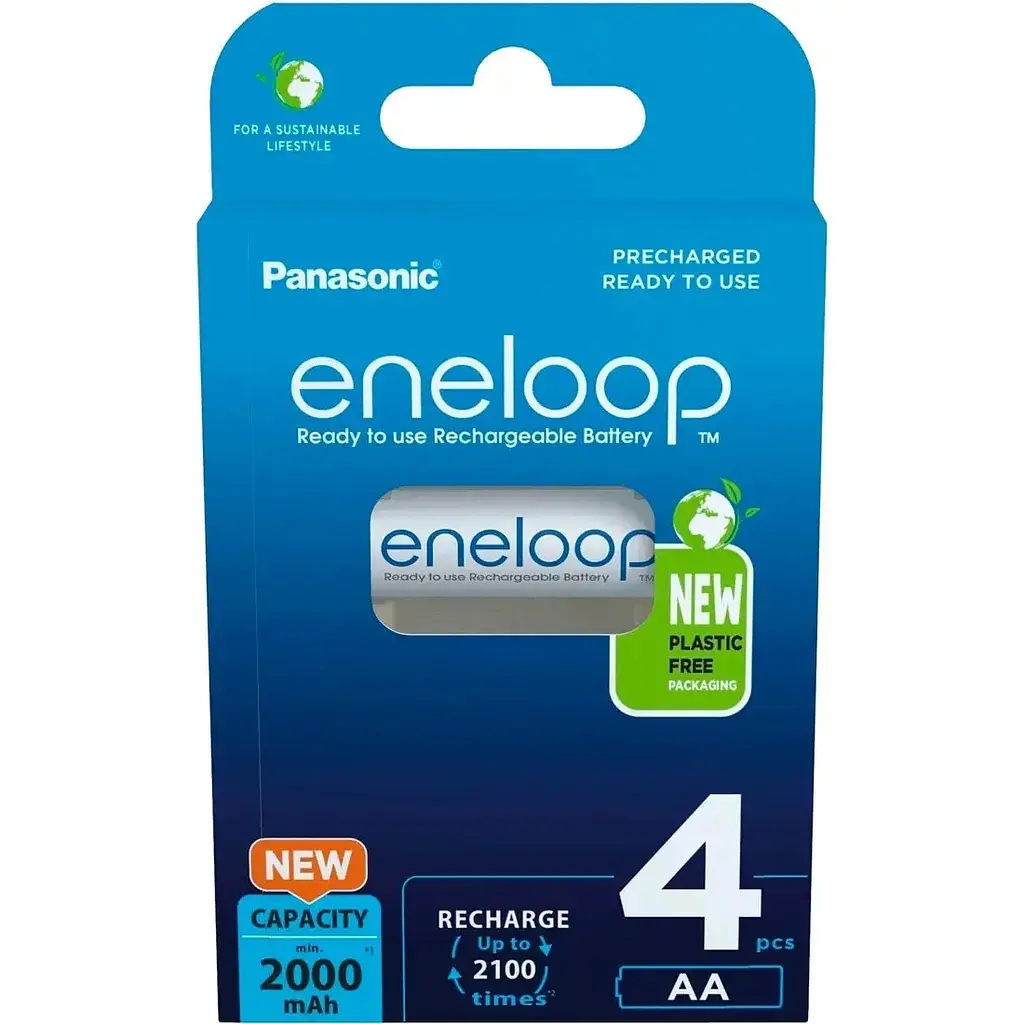 Акумуляторна батарея Panasonic Eneloop Pro AA 2000 4BP mAh NI-MH - фото 1