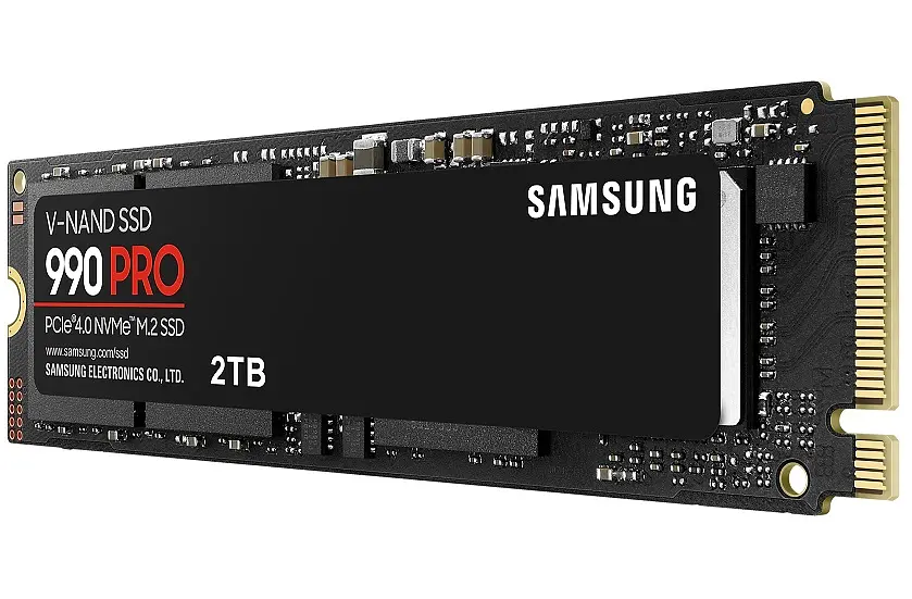 Твердотільний SSD накопичувач Samsung 2Tb, 990 Pro, PCI-E 4.0 x4, M.2 2280, MLC 3-bit V-NAND, 7450/6900 МБ/с (MZ-V9P2T0B) - фото 2