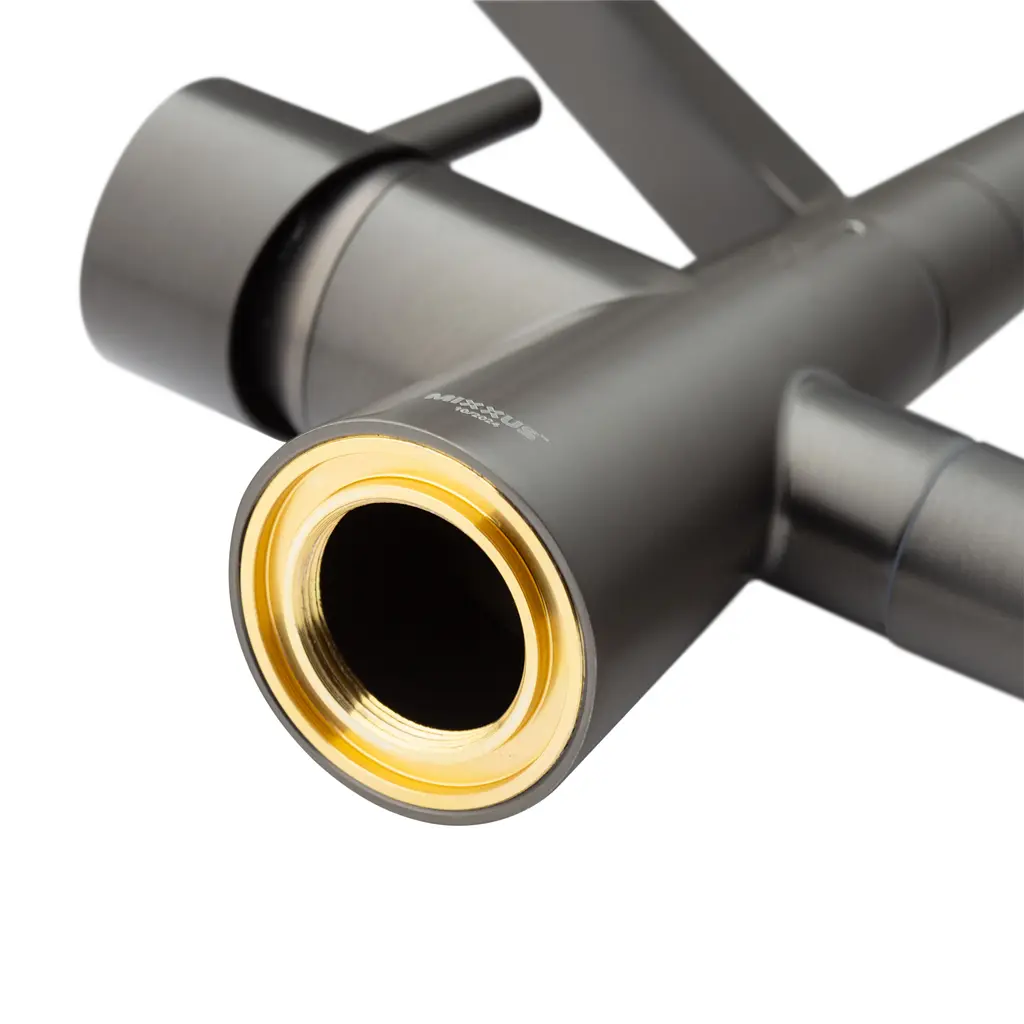 Смеситель для кухни Mixxus Premium Magnet 021 с силиконовым изливом graphite MI6975 Графит - фото 3