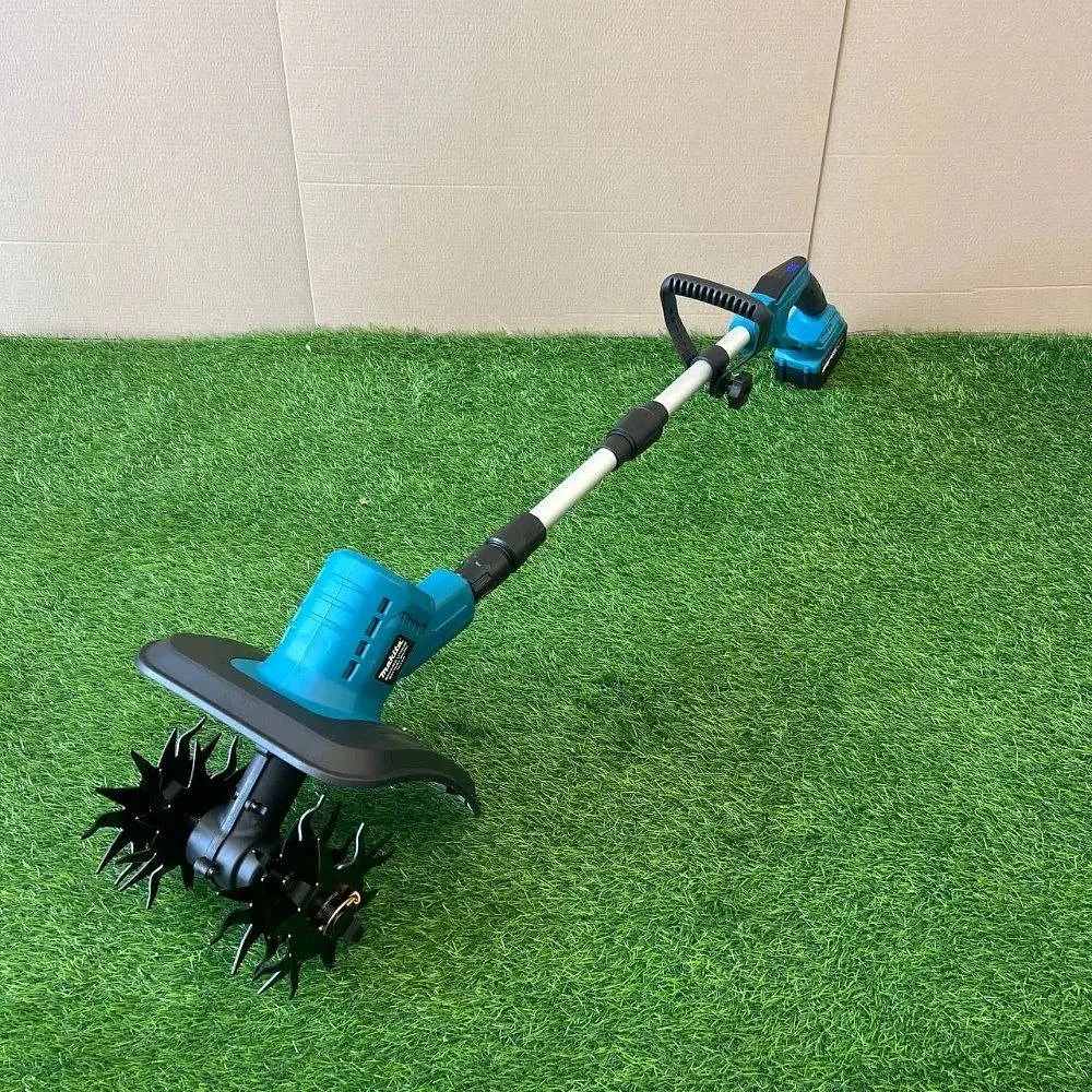 Акумуляторний культиватор Makita 48V, 9Ah (з дисплеєм заряду) 4 фрези - фото 2