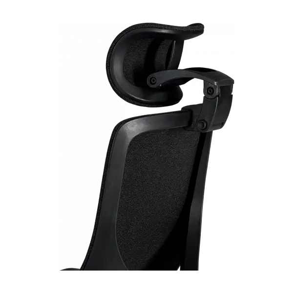 Офісне ергономічне крісло GT Racer B-6314 Fabric Black/Black - фото 3