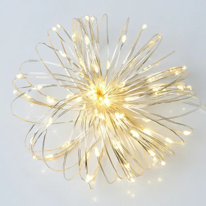 Гірлянда YES! Fun Нитка на мідному дроті 100 LED Тепло-біла 10 м Статична USB (975035) - фото 2