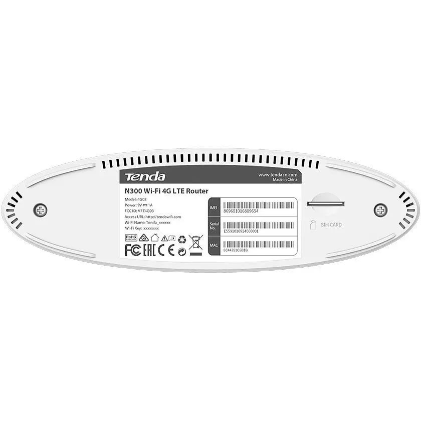 4G модем + Wi-Fi роутер Tenda 4G03 [96391] - фото 3