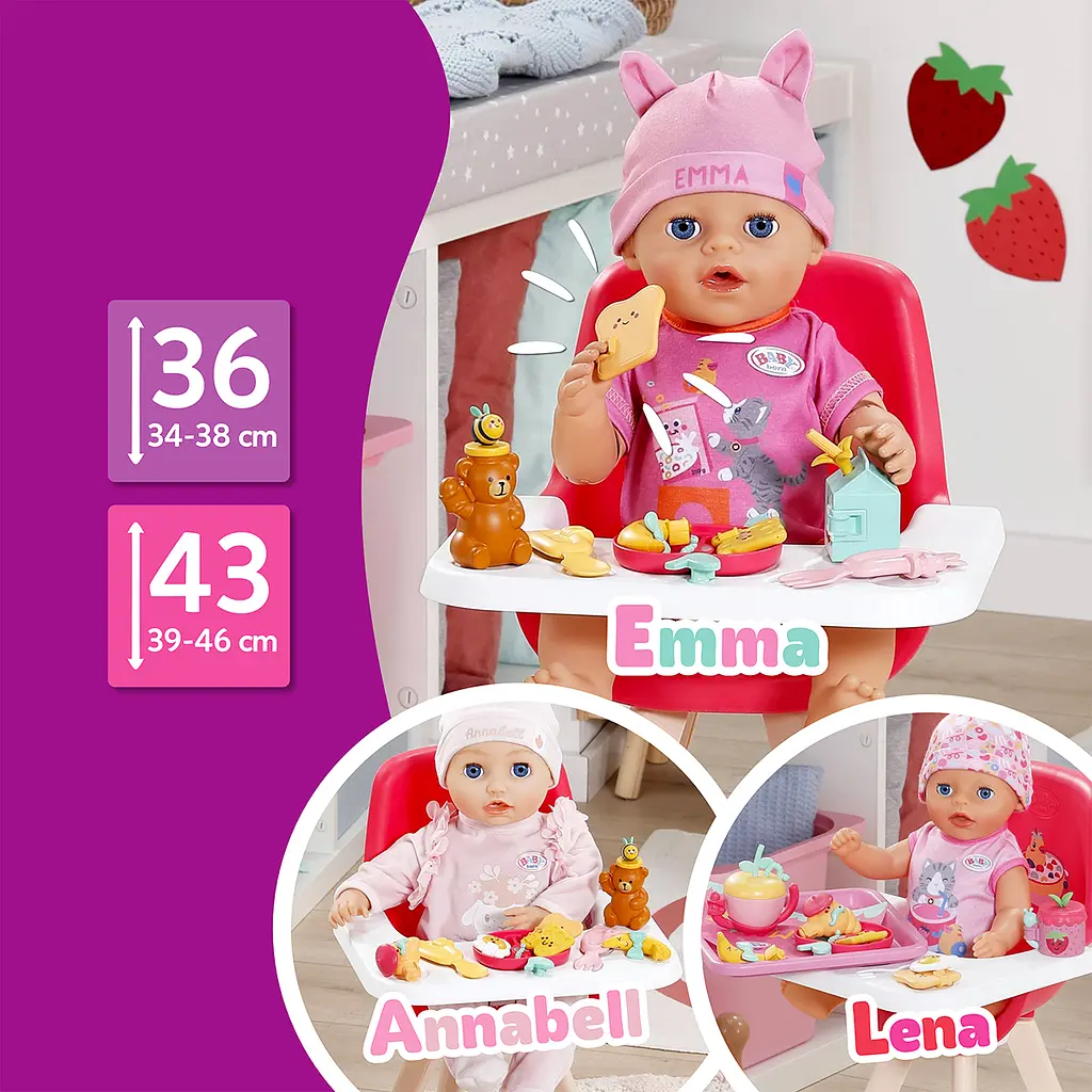 Ігровий набір Baby Born серії Click&Play Сніданок для ляльки (839775) - фото 5