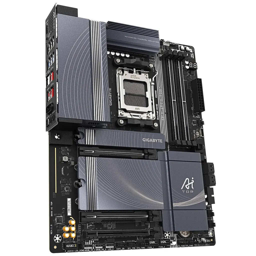 Материнська плата GIGABYTE B850 AI TOP (B850 AI TOP) (Socket AM5, AMD B850, ATX) - фото 3