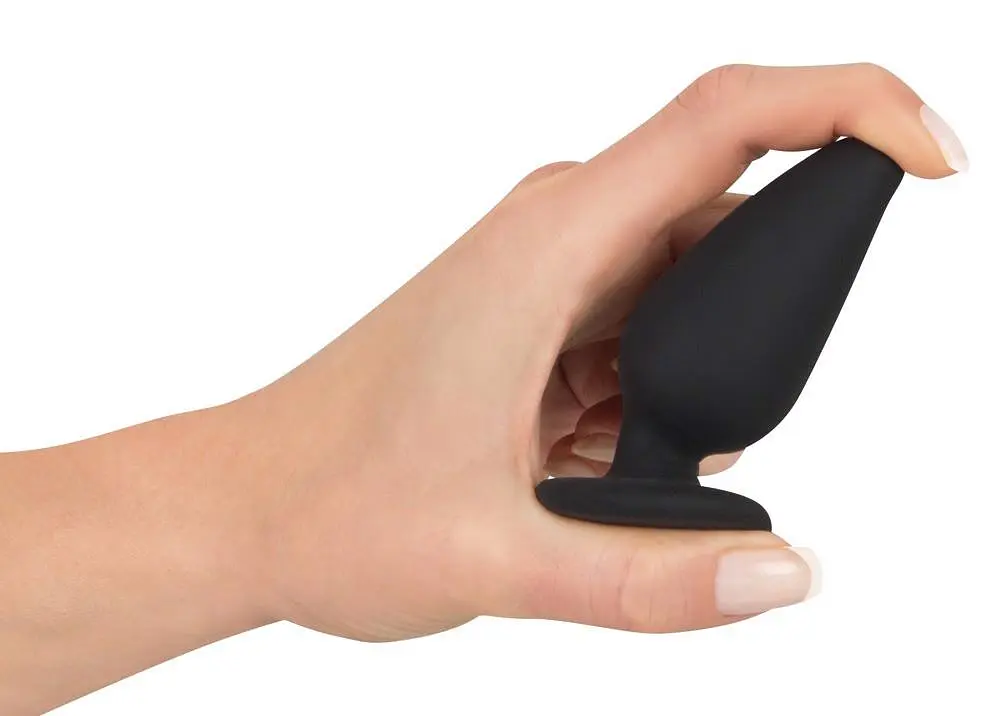 Анальна пробка Orion Black Velvets Heavy Plug Medium 8.9 см (чорний) - фото 13