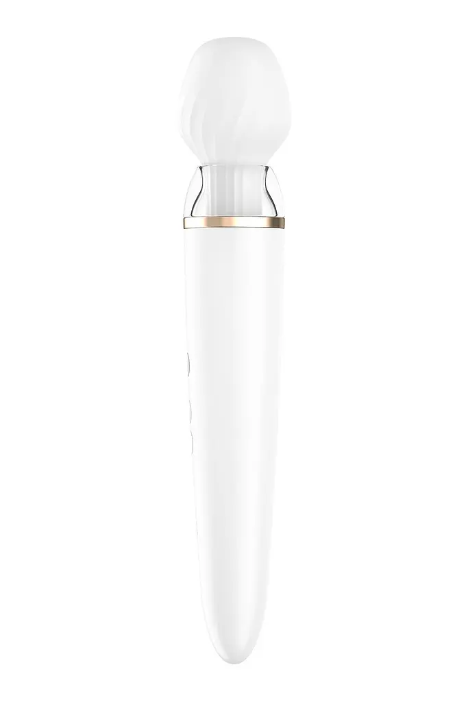 Вібромасажер Satisfyer Double Wand-er, 27х5.5 см. (білий) - фото 4