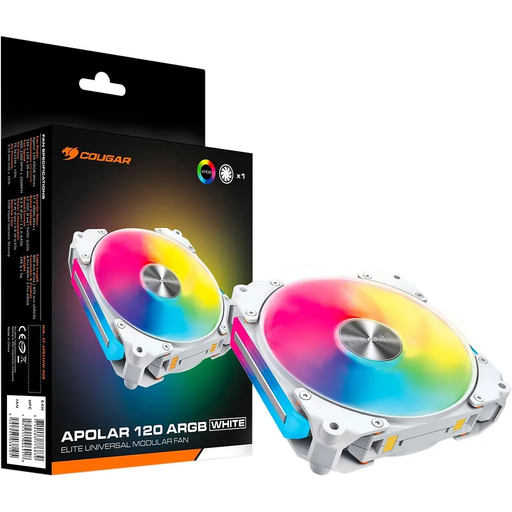 Вентилятор Cougar Apolar 120мм з ARGB (Apolar 120 ARGB (White)) - фото 10