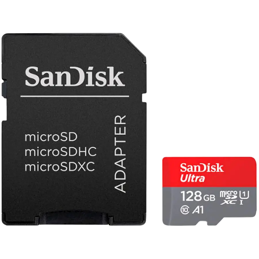 Карта пам'яті microSDXC (UHS-1) SanDisk Ultra 128Gb class 10 A1 (140Mb/s) (adapter SD) Imaging Packaging (SDSQUAB-128G-GN6IA) - фото 4