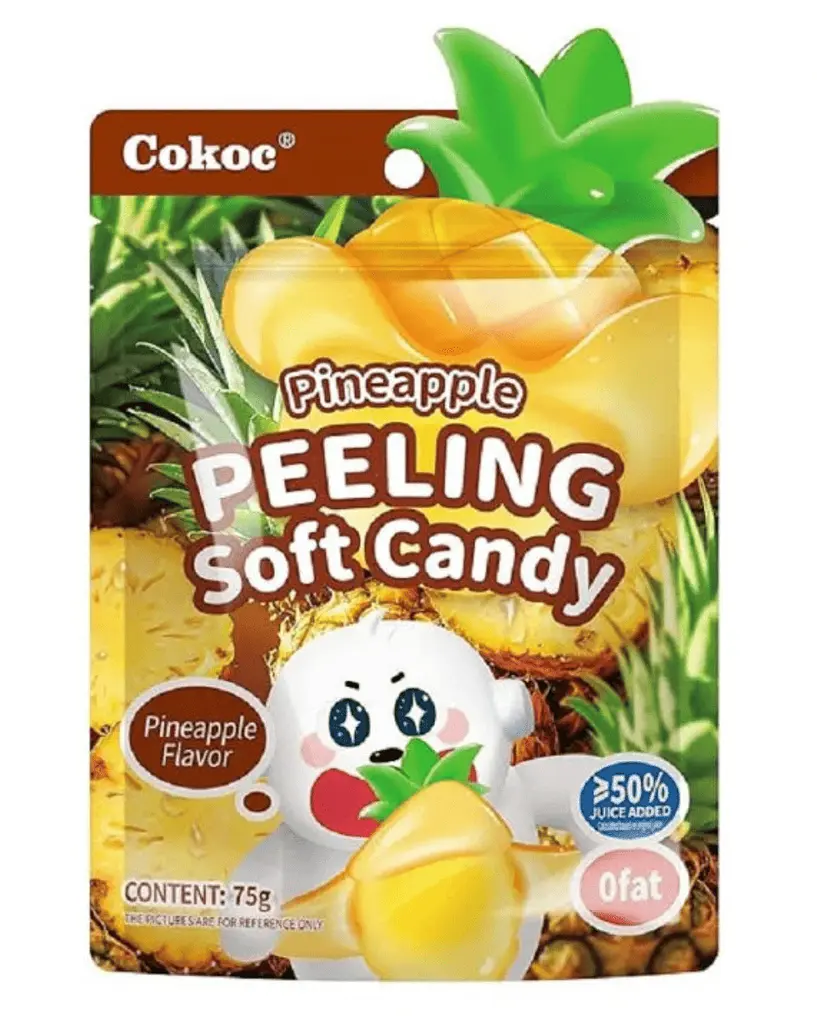 Желейні цукерки Cokoc Peeling Soft Candy Pineapple 75г