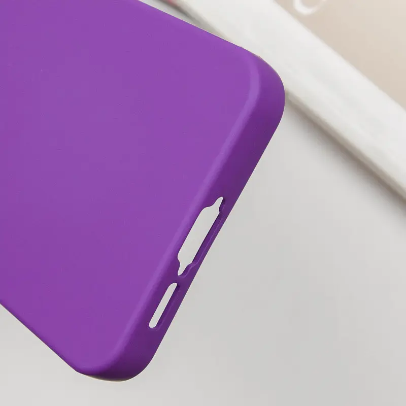 Чохол TPU Getman Liquid Silk Full Camera для Samsung Galaxy S24 FE Фіолетовий / Purple - фото 6