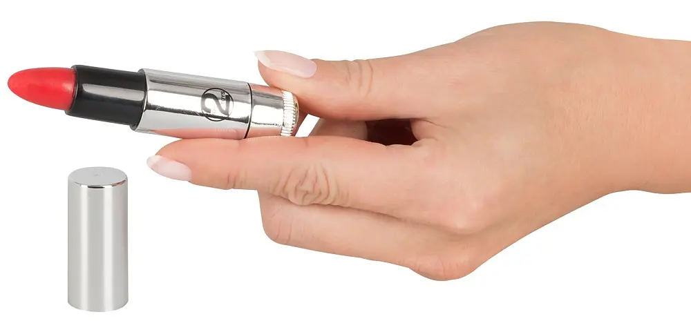 Вібратор You2Toys для клітора Kiss Me Lipstick Vibe 8.7 см сріблястий - фото 3