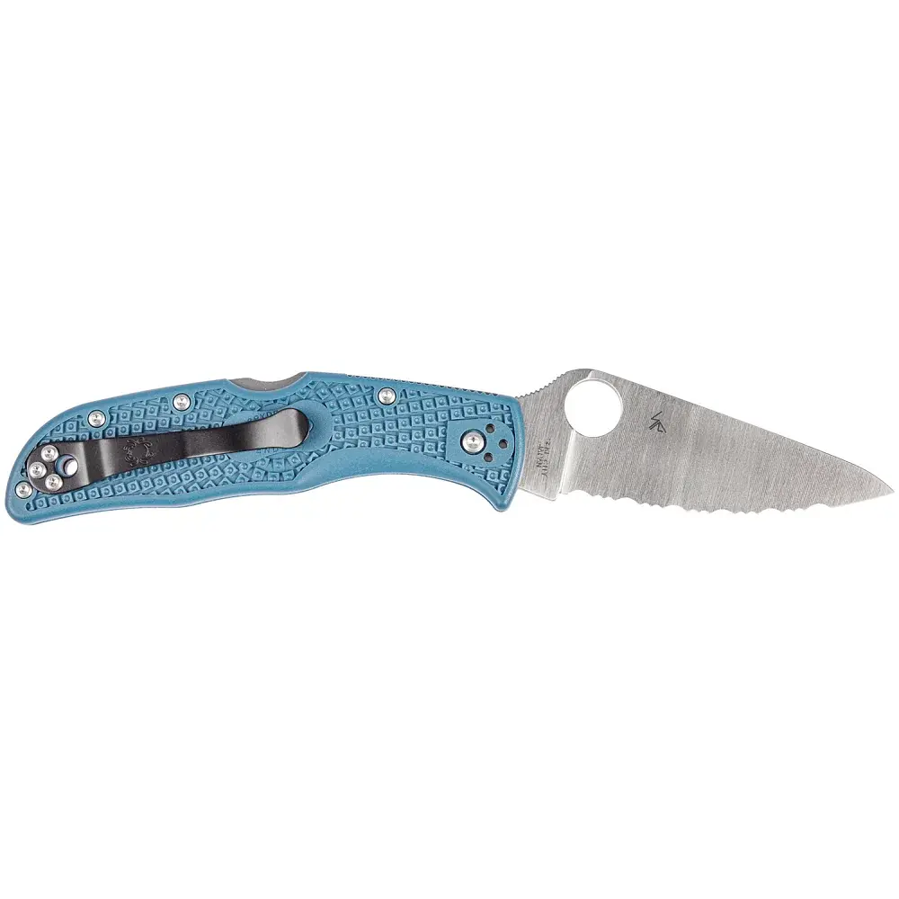 Ніж Spyderco Endela Blue Serrated - фото 2