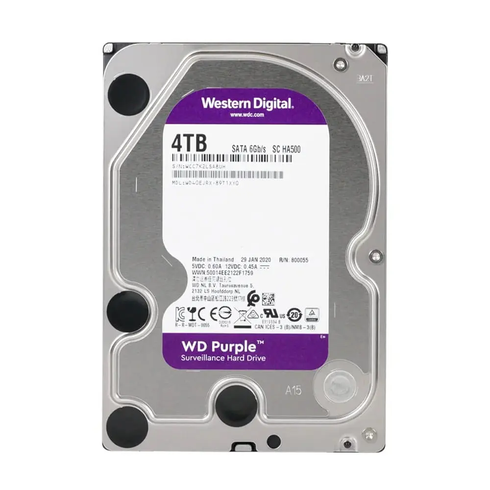 Жорсткий диск 3.5" 4TB 64MB Western Digital Purple WD40EJRX (090-00010) - фото 2
