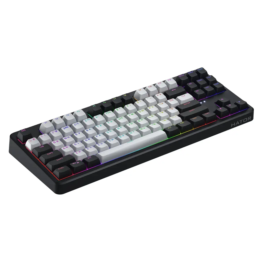 Клавиатура Hator Rockfall 3 Mecha TKL QMK/VIA Orange Wireless Black (HTK850UA) - фото 3