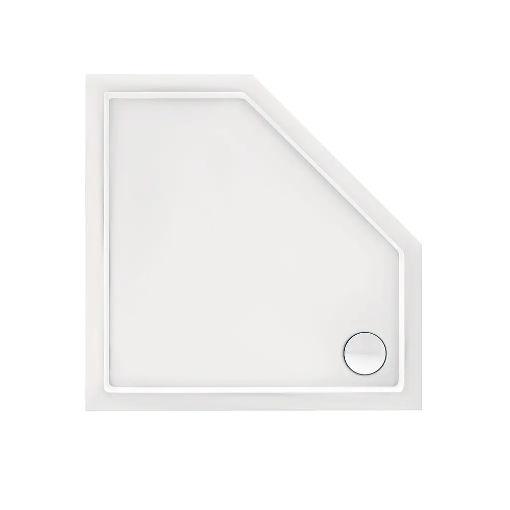 Душевой поддон Qtap Diamond 301112 100x100x12 см + сифон Белый Универсальный мелкий (до 20 см) - фото 3