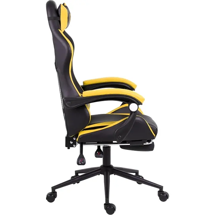 Геймерське крісло GT Racer чорне з жовтим (X-2323 Black/Yellow) - фото 4