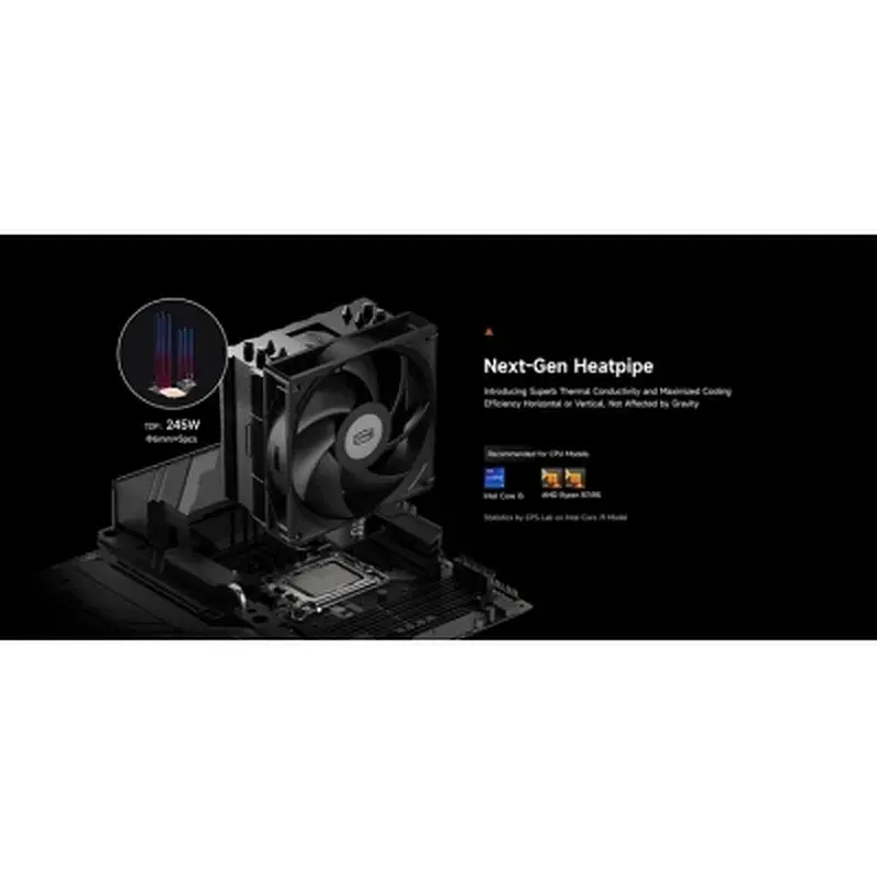Кулер до процесора PcCooler Охолоджувач для процесора PсCOOLER RT500 BK чорний IntelLGA 115X/1200/ (RT500 BK) - фото 12