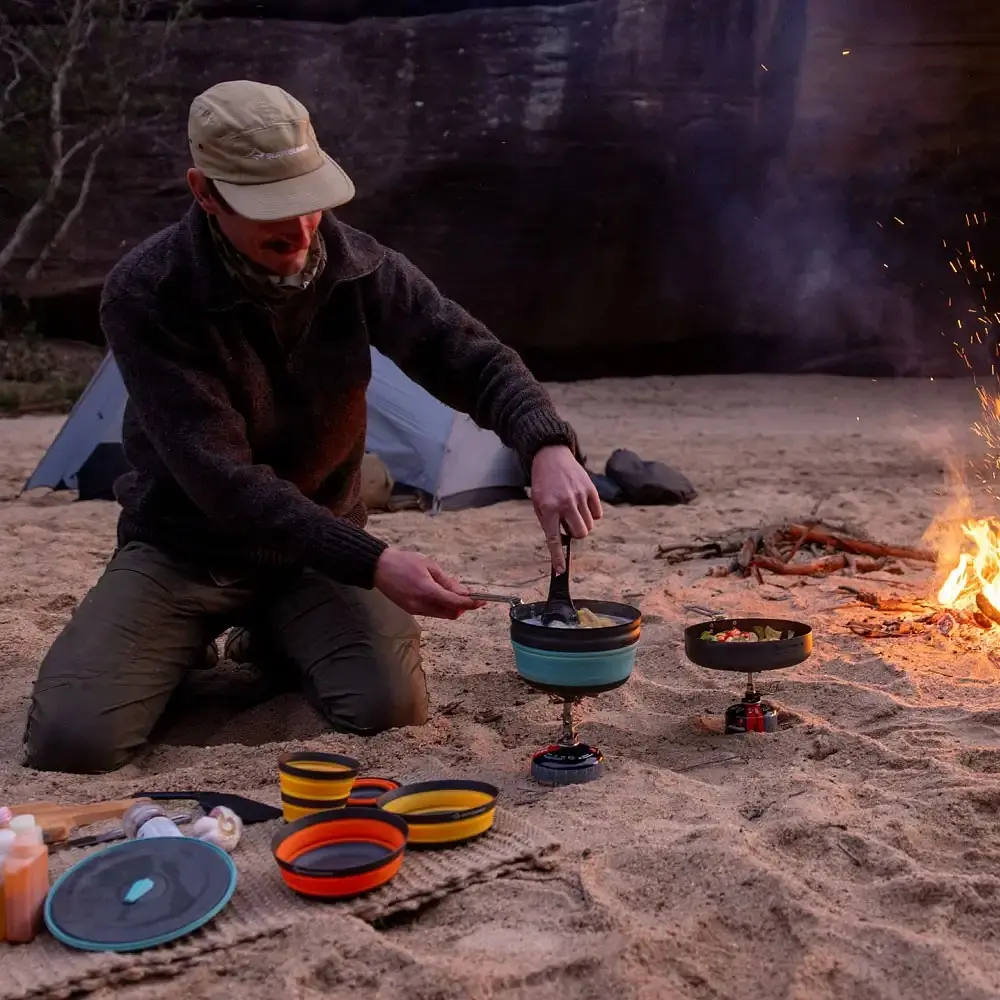 Набір посуду Sea To Summit Frontier UL Collapsible One Pot Cook Set w/2.2L Pot 2P (1033-STS ACK026031-122101) - фото 14