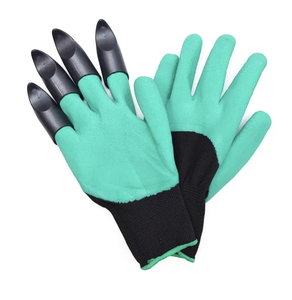 Садові рукавички з кігтями Garden Gloves LY-557 - універсальний інструмент LY-557 для городу - фото 2