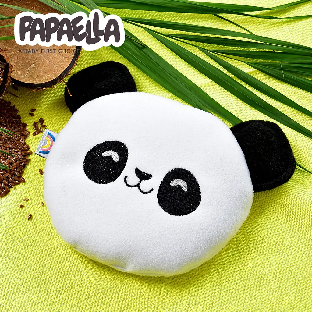 Подушка-грелка Papaella Панда с семенами льна 18х16 см белый (8-33270 белый) - фото 8