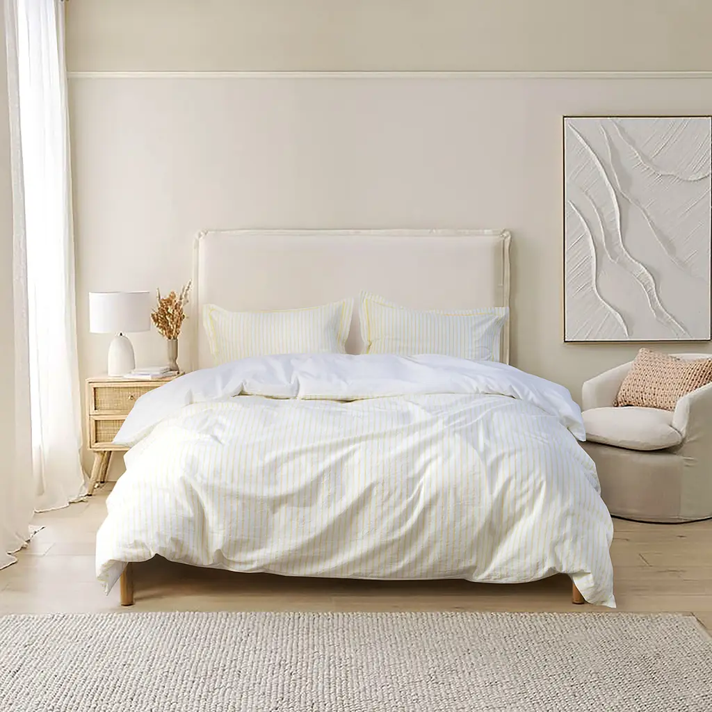 Постельное белье Lotus Home - Timeless желтый евро - фото 2