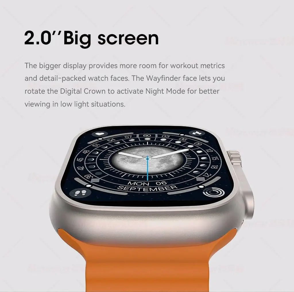 Розумний годинник IWO Ultra series 8 Orange Ocean (IW000US8OO) - фото 2