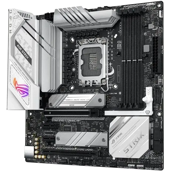 Материнская плата Asus Rog Strix B760-G Gaming WIFI s1700 B760 4xDDR5 M.2 HDMI DP Wi-Fi BT mATX - фото 4
