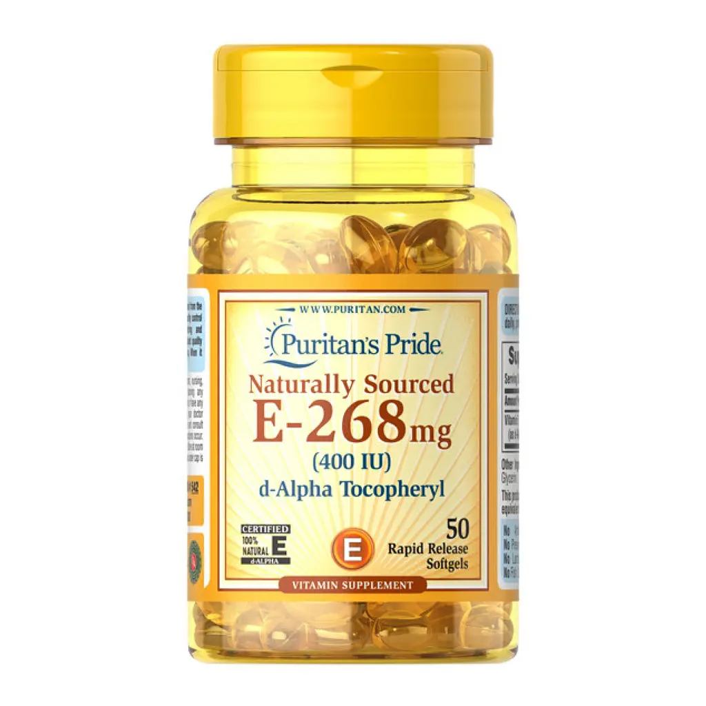 Вітамін Е Vitamin E 268 mg 400 IU 50 softgels