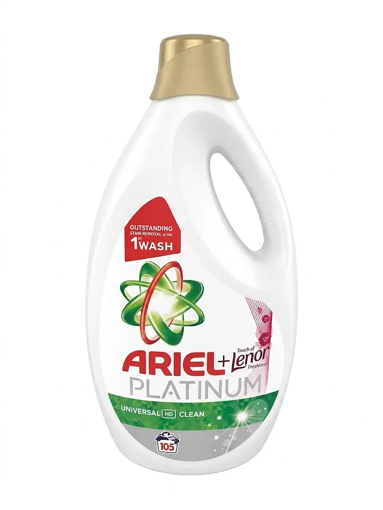 Універсальний гель для прання Ariel + Lenor Touch of Freshness Platinum Universal HD Clean, 4.725 л (105 прань)