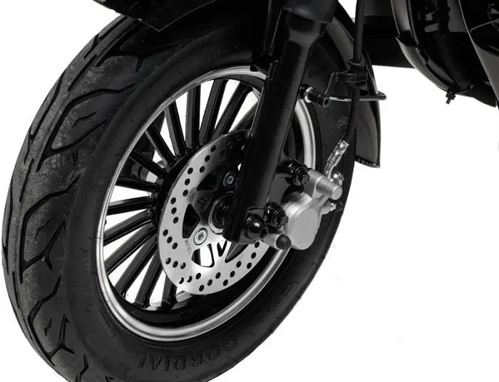Электроскутер Трехколесный Crosser TR-5 Tranzit (1200W, 72V,24Ah) Черный - фото 6
