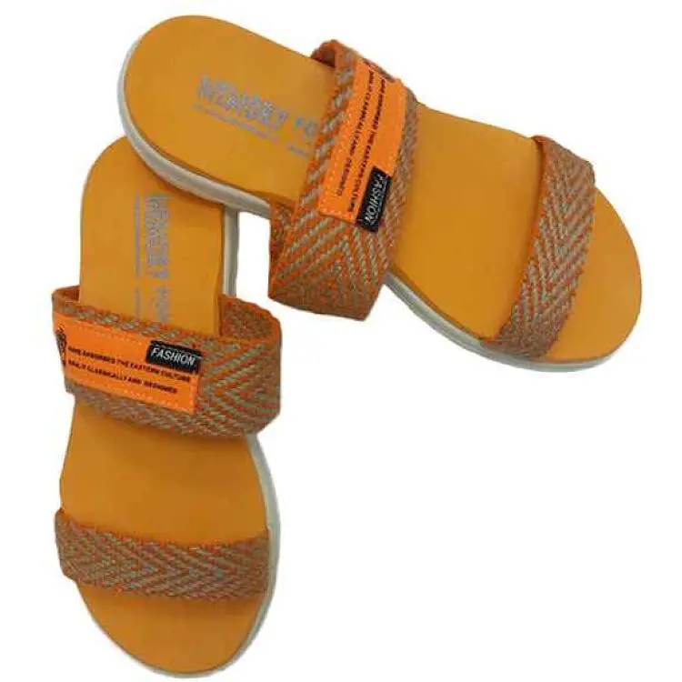 Шльопанці Yaprak shoes текстиль помаранчевий р.38 004