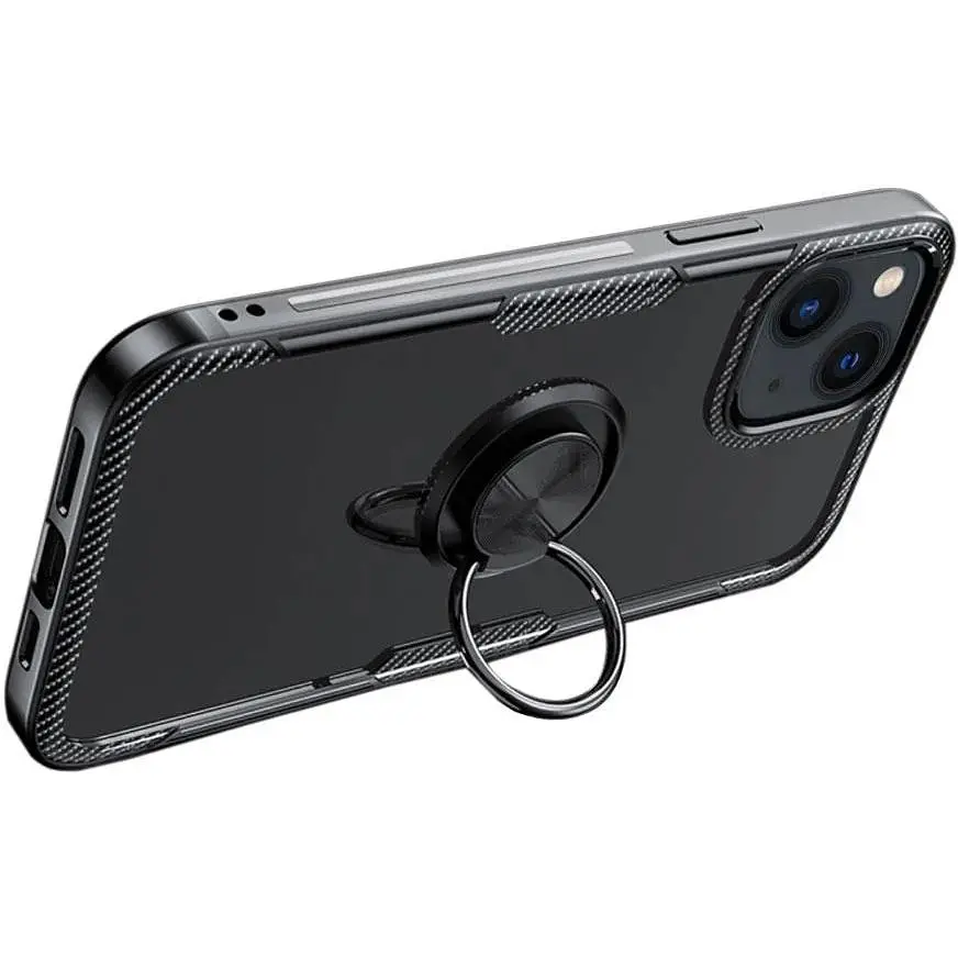 Чехол Primolux Ring Magnetic Stand для Apple iPhone 13 mini Black - фото 2