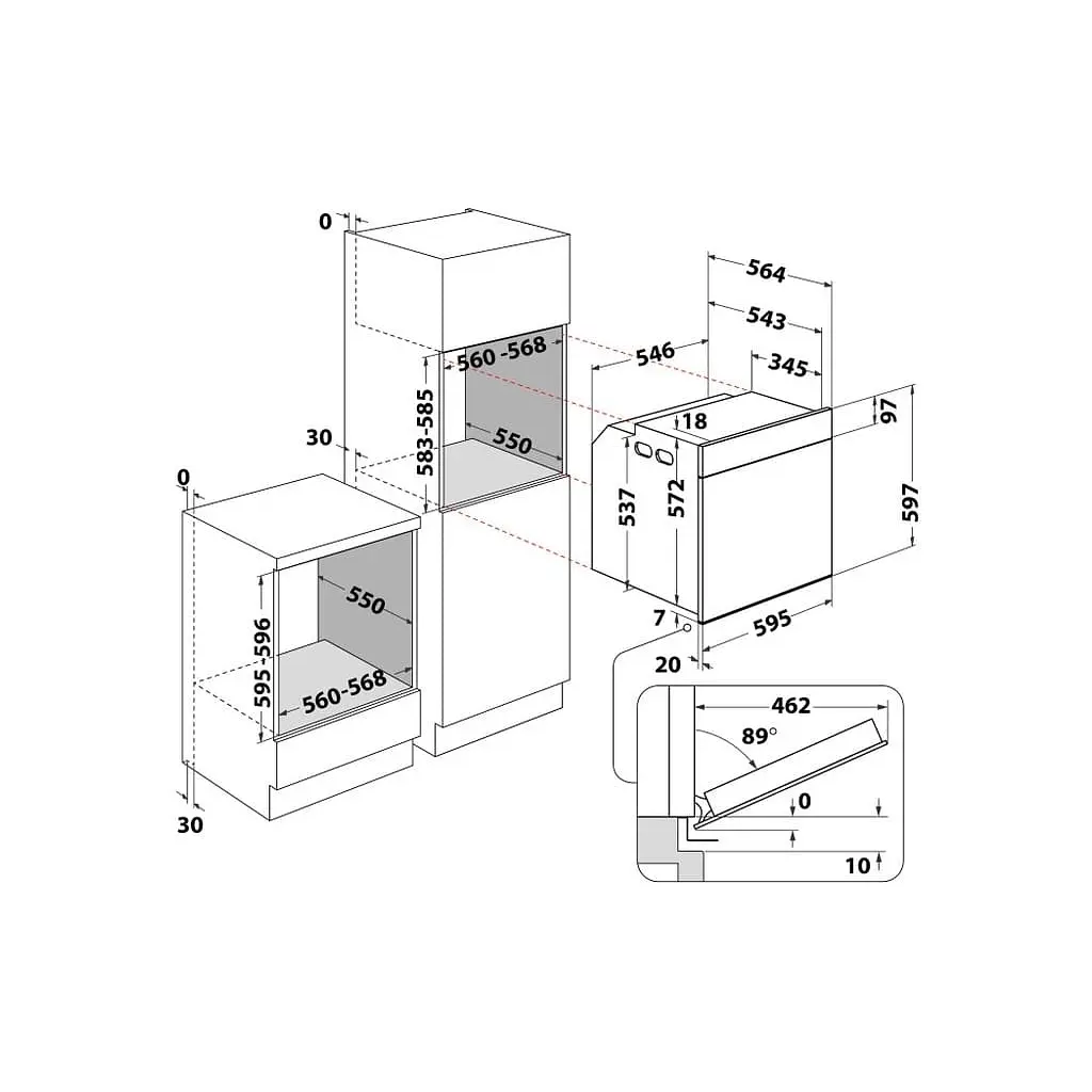 Духова шафа Whirlpool WOI5S8CM1SBA - фото 3