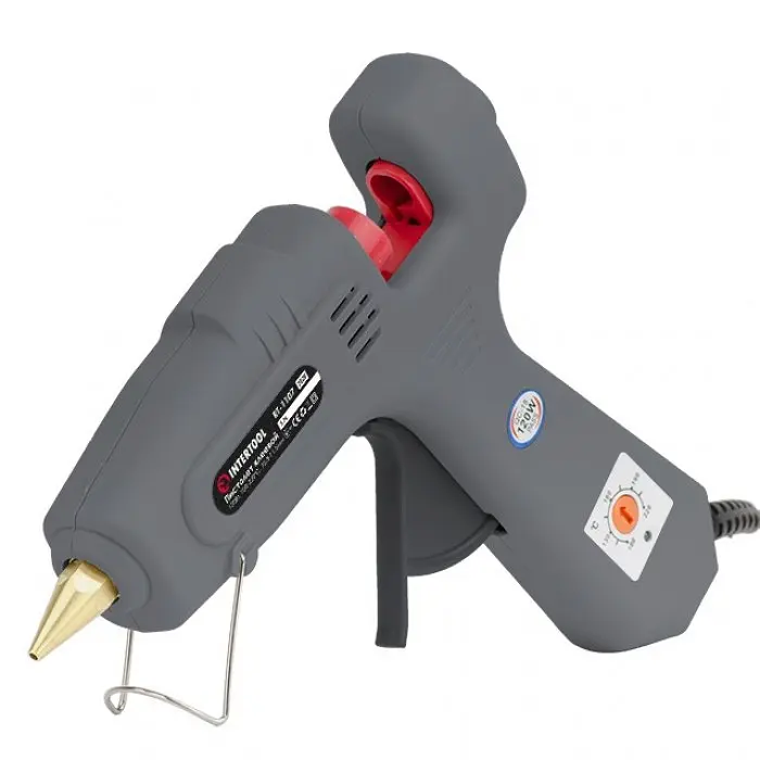Клейовий пістолет INTERTOOL RT-1107 120(360)Вт, 100–220°C, регулювання температури, для стрижнів 10.8–11.5 мм