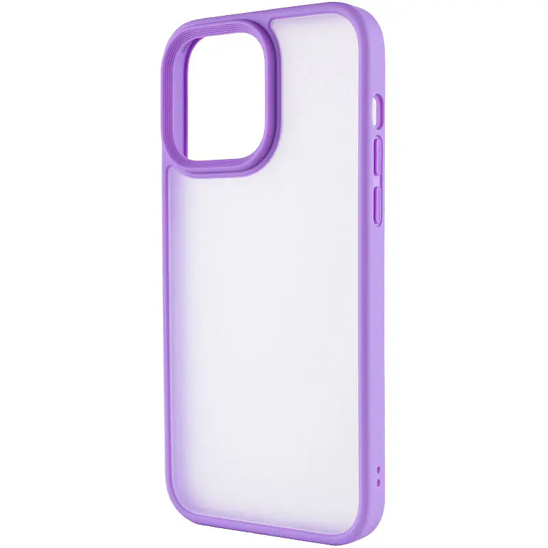 TPU+PC чохол Metal Buttons для Apple iPhone 14 Pro Max 6.7" Бузковий - фото 3