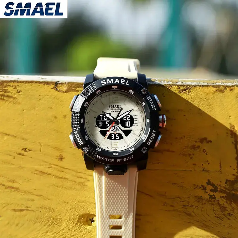 Тактичний наручний годинник Smael 8090 Silver (16683) - фото 2