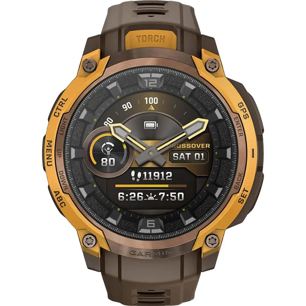 Смарт-годинник Garmin Instinct Crossover AMOLED Bronze/Sunburst (010-03398-01) [172568] - фото 4