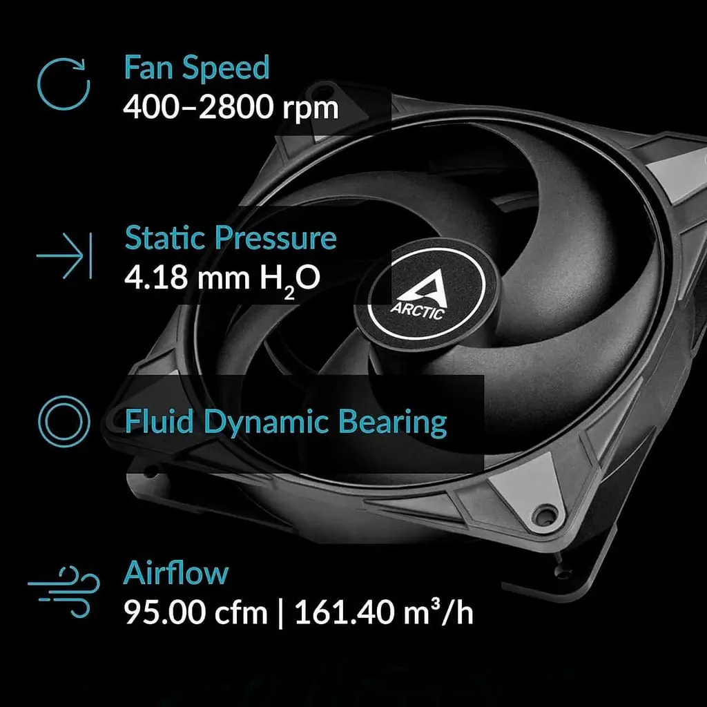 Вентилятор Arctic 140MM P14 MAX PWM ACFAN00287A (ACFAN00287A) - фото 7