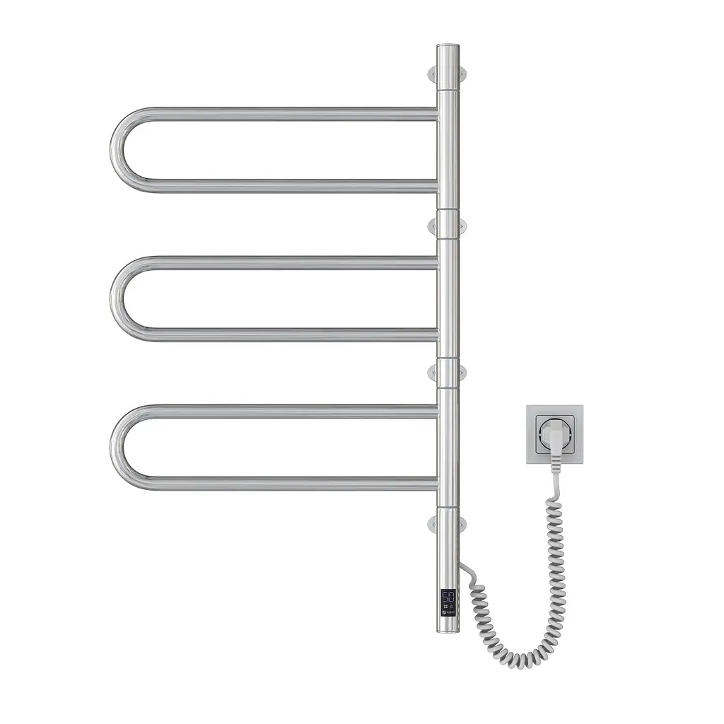 Электрический полотенцесушитель Navin Fouette 480x800 Sensor с таймером 00-044050-5080, Хром, Электронный - фото 4