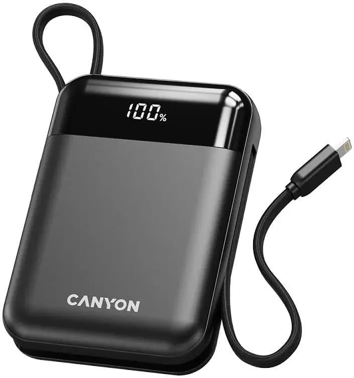Павербанк Canyon OnPower Black 10 000 mAh / 15 Вт (CNS-CPB104B) - фото 2