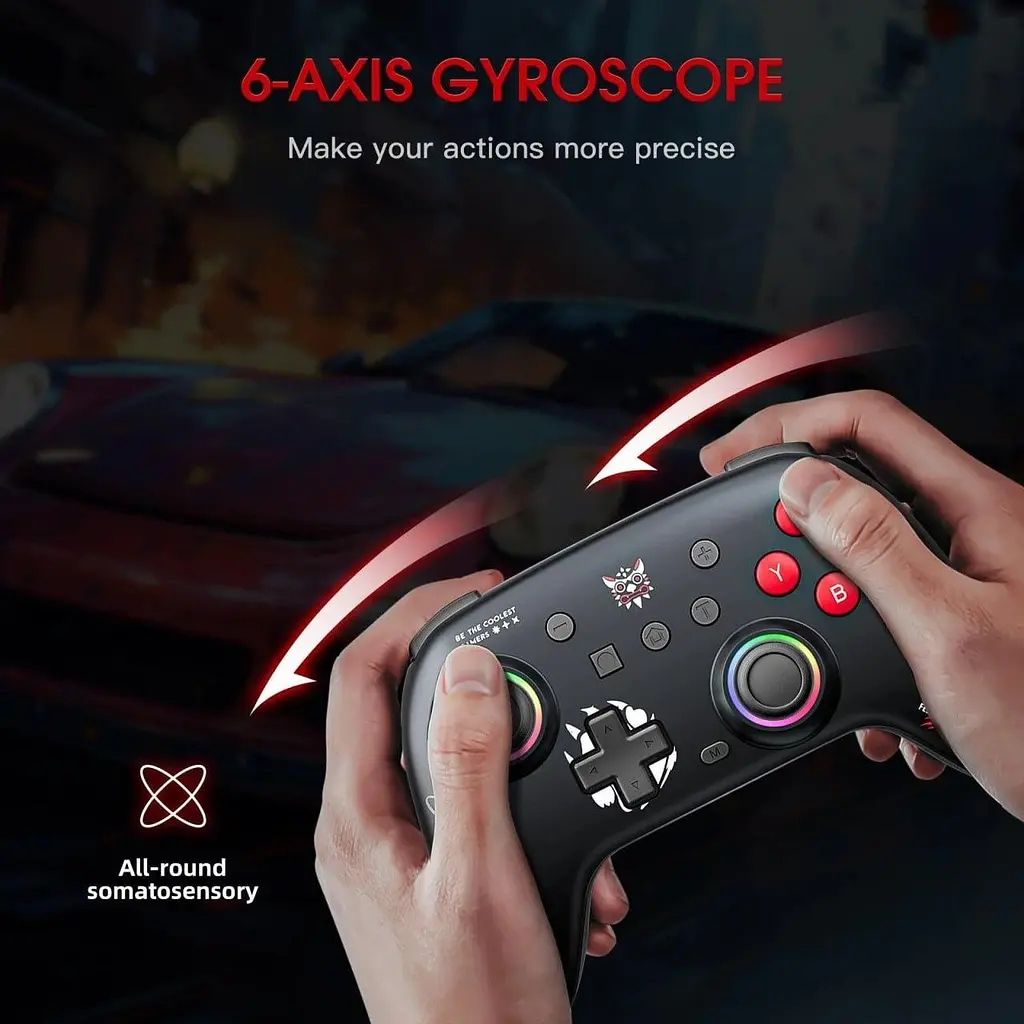 Геймпад Onikuma бездротовий M10 Pro для ПК PlayStation Xbox з RGB підсвіткою та Bluetooth / USB 2.4G - фото 7